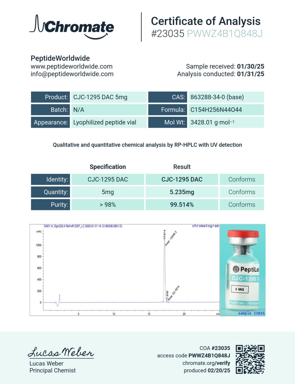 CJC-1295 DAC 5mg - Image 3